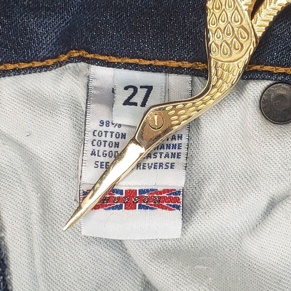 Hudson dark blue denim straight leg jeans - Picture 9 of 10